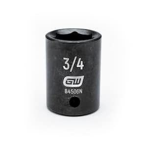 1/2 in. Drive 6 Point SAE Standard Impact Socket 3/4 in.