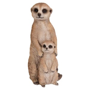 Meerkat- Mother and Baby Garden Statue