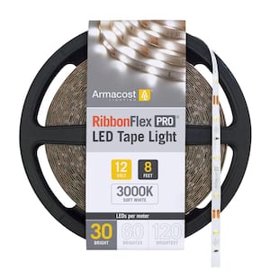 RibbonFlex Pro 8.2 ft. LED Tape Light 30 LEDs/m Soft Bright White (3000K)