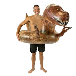 48 in. Inflatable Deluxe RealPrint T-Rex Dinosaur Pool Tube