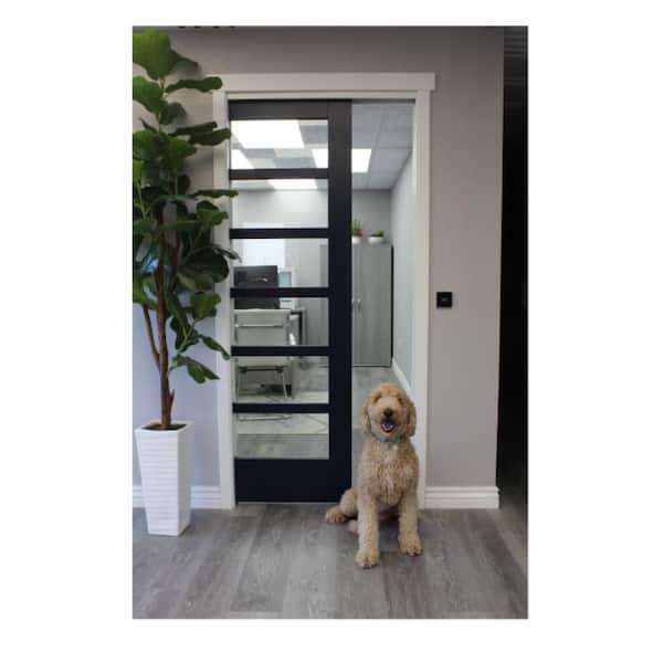 WAAY Pocket Door Frame White Primed MDF 36 in. x 80 in. x 1 3/8 in.