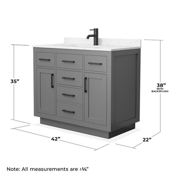 Wyndham Collection Beckett TK 42 in. W x 22 in. D x 35 in. H