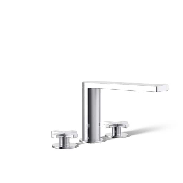 KOHLER Composed 2-Handle Deck-Mount Roman Tub Faucet with Cross Handles in Polished Chrome