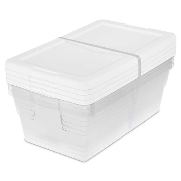 Set of (4) 6 qt. /5.7 L Storage Boxes