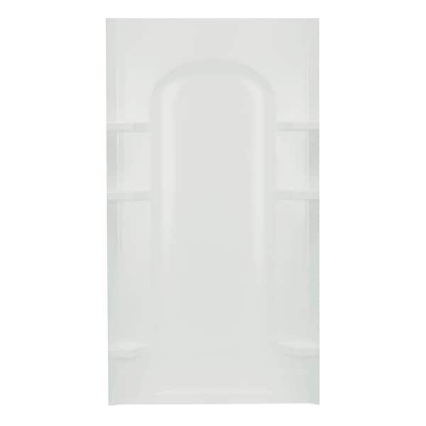 STERLING Ensemble 42 in. x 1-3/4 in. x 72-1/2 in. 1-piece Direct-to-Stud Shower Back Wall in White