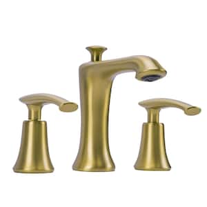 Boville 8 in. Widespread 2-Handle Bathroom Faucet in Brushed Gold