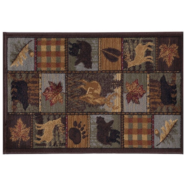 Nature Lodge Multi-Color 2 ft. x 3 ft. Indoor Area Rug