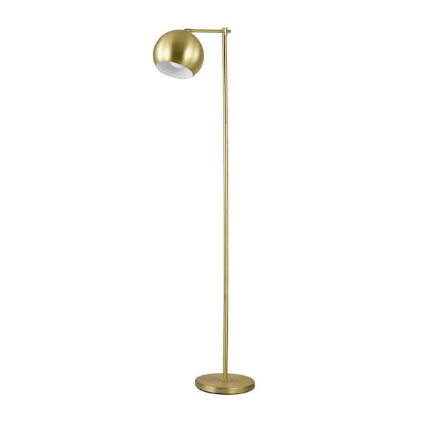 Globe Electric Molly 60 in. Gold Floor Lamp