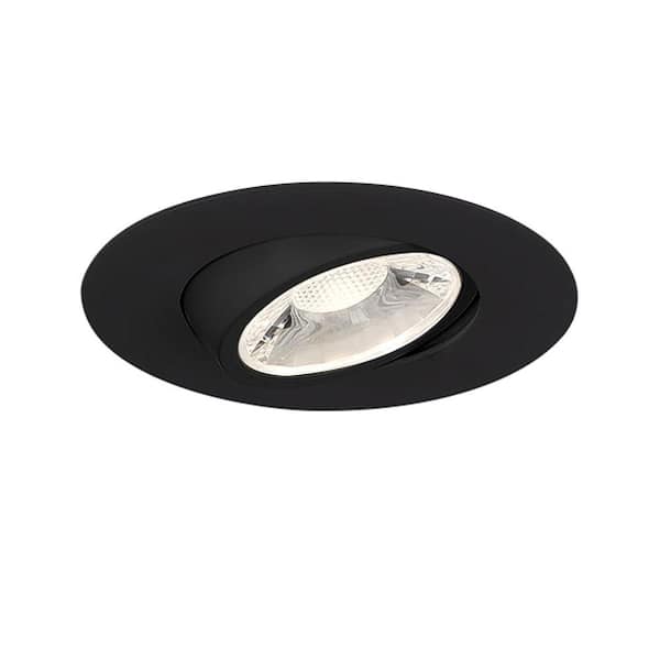 Eurofase Midway 3 in. Round 2700K-5000K Selectable CCT Remodel IC Airtight Gimbal Integrated LED Recessed Light Kit in White