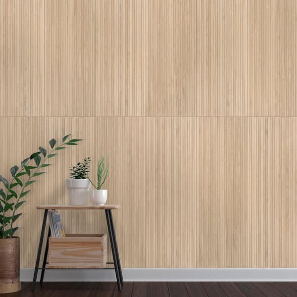 Urban Bamboo Ridge 16 in. x 48 in. Beige Matte Ceramic Wall Tile (5.17 sq. ft./Each)