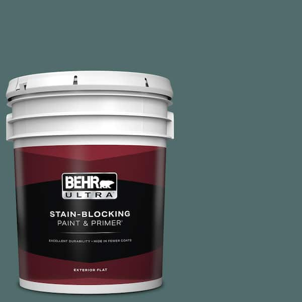 BEHR ULTRA 5 gal. #PPU12-02 Sequoia Lake Flat Exterior Paint & Primer