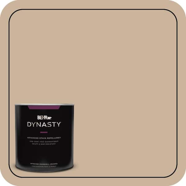 BEHR DYNASTY 1 qt. #PPU4-07 Mushroom Bisque One-Coat Hide Eggshell Enamel Interior Stain-Blocking Paint and Primer