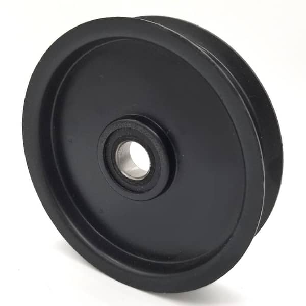 4 in. Flat Diameter x 5/8 in. Bore Steel Flat Idler Pulley31400075L