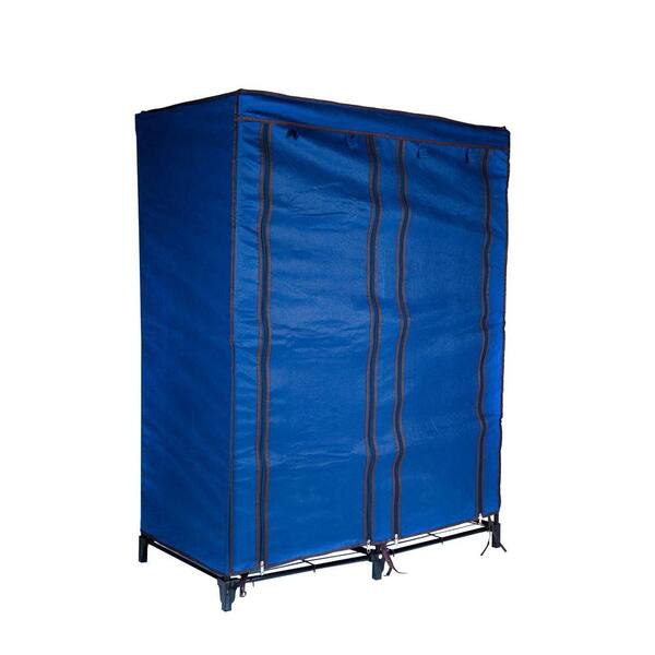 Trademark Home Navy Blue Portable Closet with 4-Shelves