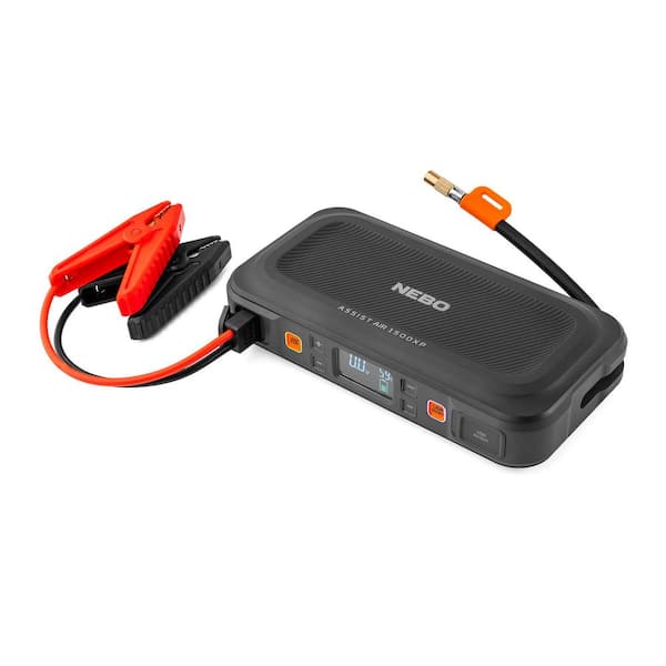 Assist Air 1500 Amps Jump Starter with Power Bank, Emergency Light, and Air Compressor