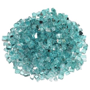 1/2 in. Azuria Reflective Fire Glass 10 lbs. Bag