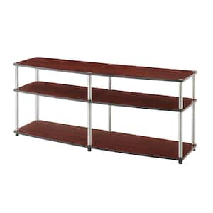 Designs2Go 16 in. Cherry Composite TV Stand Fits TVs Up to 65 in. with Open Storage