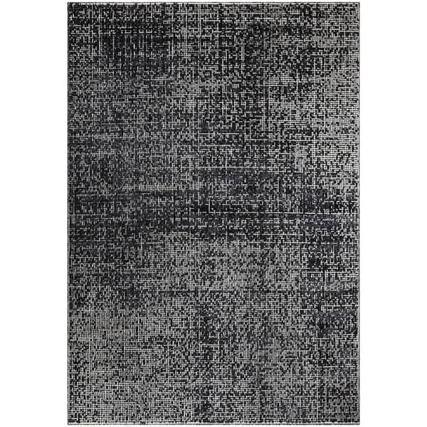 BALTA Riordan Charcoal 5 ft. x 7 ft. Flatweave Area Rug