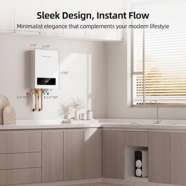 MIZUDO EQUIK Classic 18 kW 3.0 GPM 240-Volt Touch Screen