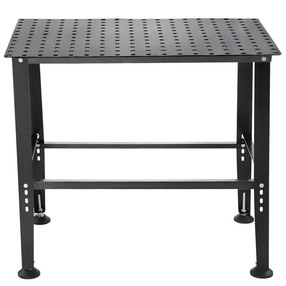 Adjustable Black Carbon Steel Welding Table with Accessories