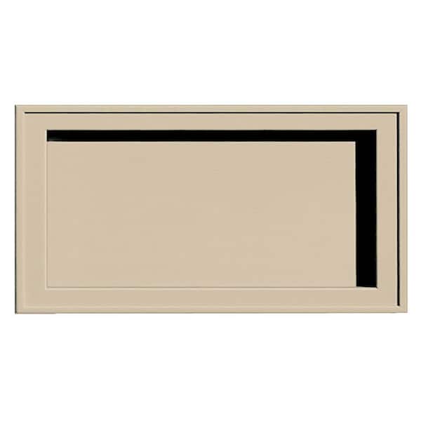 Builders Edge 7.5 in. x 14.25 in. # 011 Sandalwood Recessed Jumbo Universal Mounting Block