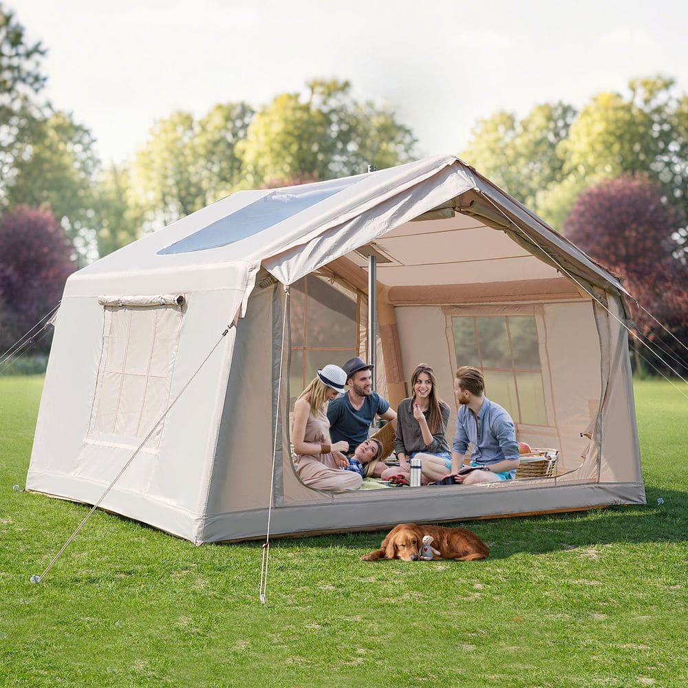 エアテント Inflatable Tent Amazon.com : Inflatable Camping Tent-76 Sqft, Large