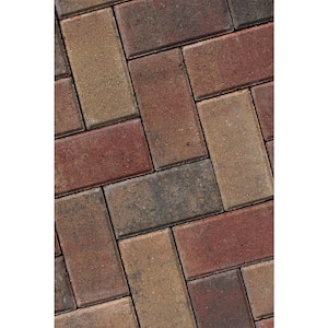 Holland Rectangle 8.5 in. x 4.25 in. x 2.375 in. Antique Copper Concrete Paver Sample