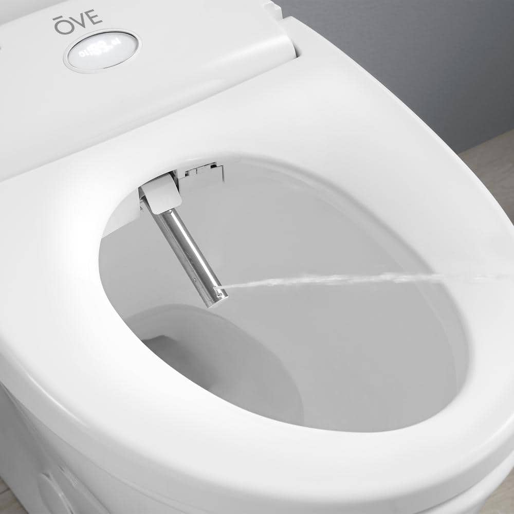 Volta White Elongated Dual Flush Smart Toilet with Bidet