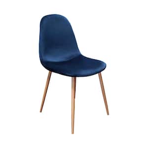 Bernard Blue Velvet Side Chairs (Set of 4)