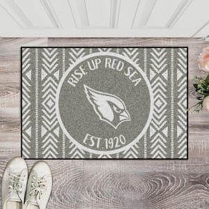 Arizona Cardinals Southern Style Gray 1.5 ft. x 2.5 ft. Starter Area Rug