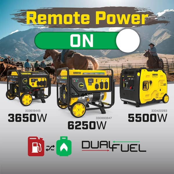 Champion Power Equipment 7850/6250-Watt Recoil Start Dual Fuel