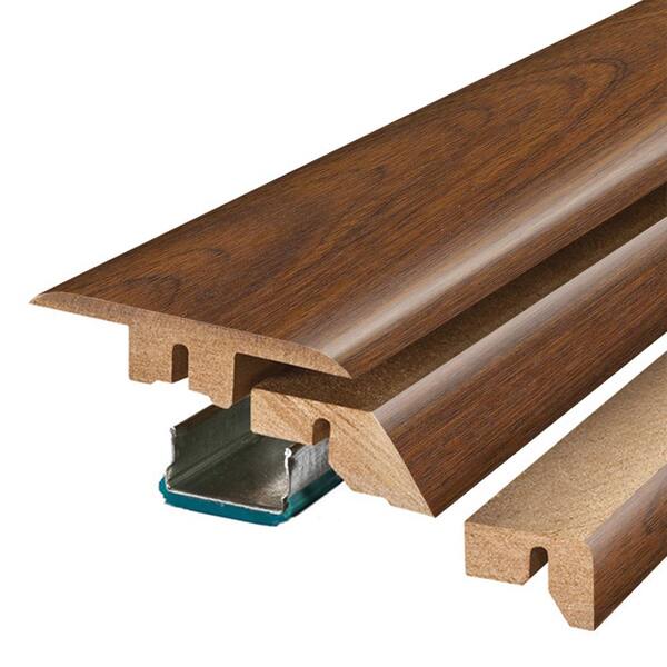 Pergo Peruvian Mahogany 3/4 in. Thick x 2-1/8 in. Wide x 78-3/4 in. Length Laminate 4-in-1 Molding
