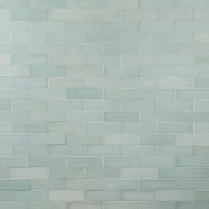 Vibe Robin Egg Blue 2.36 in. x 7.87 in. Matte Cement Subway Wall Tile (3.88 sq. ft./Case)
