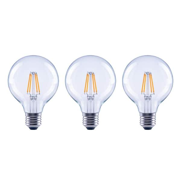 Ecosmart 40 Watt Equivalent G25 Globe Dimmable Energy Star Clear Glass Filament Led Vintage 