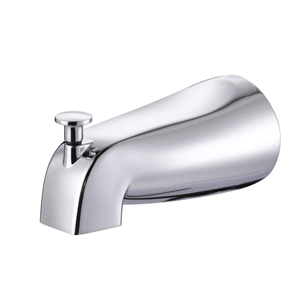 Slip Fit Bathroom Tub Spout with Pull-Up Diverter for 1/2” Copper Pipe in Polished Chrome price history on PriceWatchPro