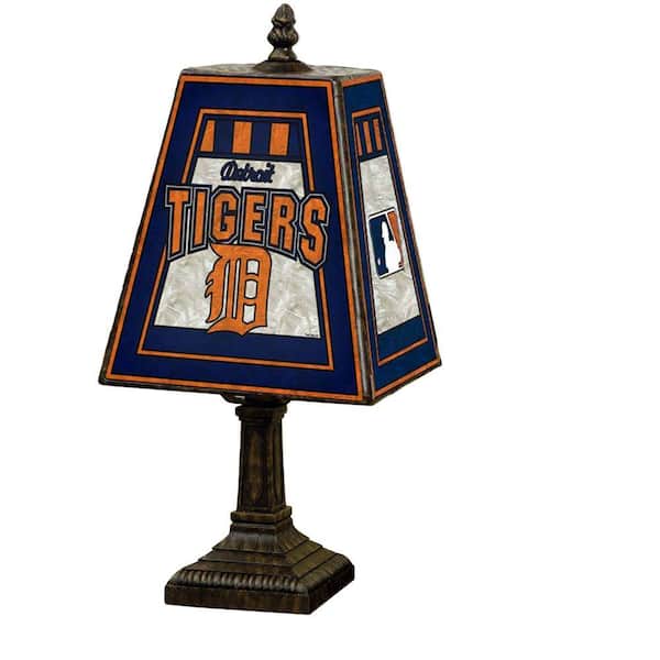 The Memory Company MLB 14 inch Art Glass Table Lamp - Detroit Tigers-DISCONTINUED