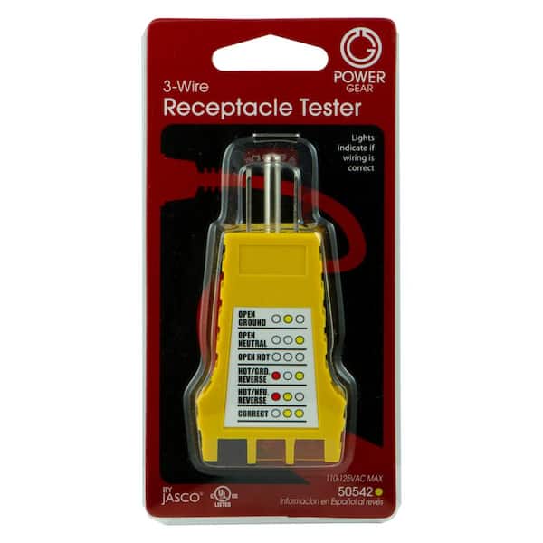 Power Gear - 3-Wire Receptacle Tester