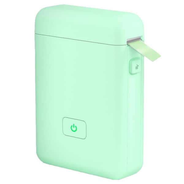 Portable Bluetooth Label Maker Machine with Tape Green Multiple Templates High Quality Printing Mini Size