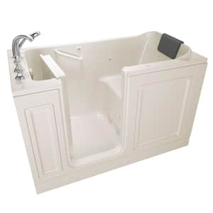 Acrylic Luxury 60 in. Left Hand Walk-In Whirlpool Bathtub in Linen