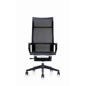 High-Back Black Mesh Wave Office Chair