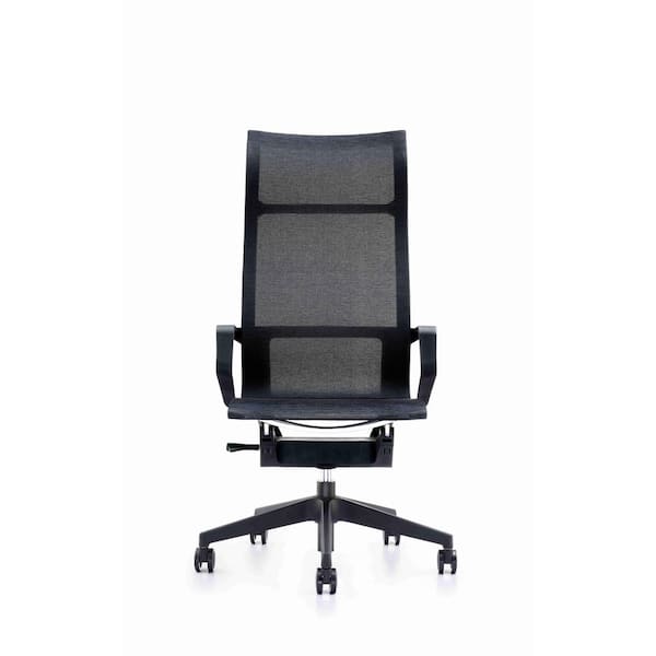 Modern Homes High-Back Black Mesh Wave Office Chair