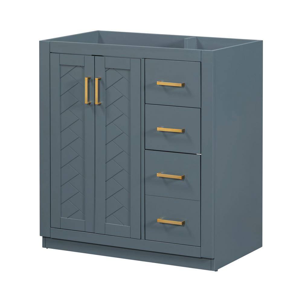 29.53 in. W x 17.16 in. D x 32.99 in. H Bath Vanity Cabinet without Top in 