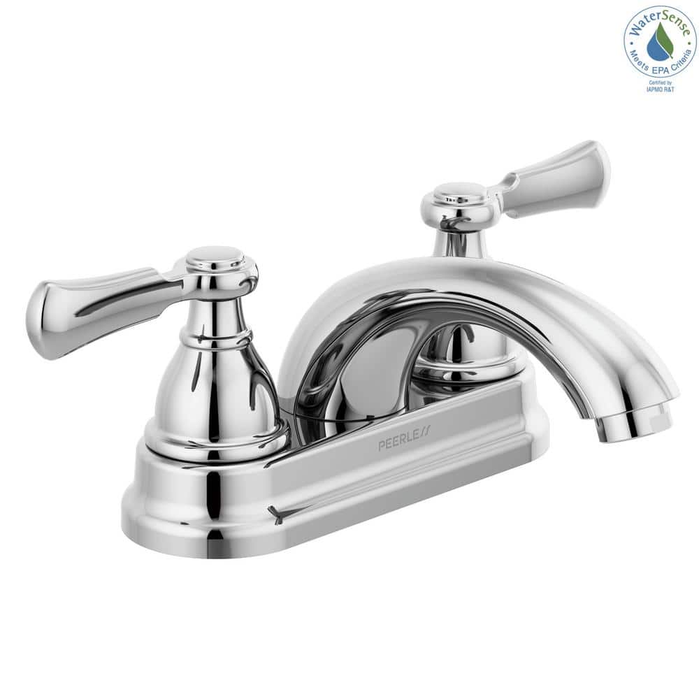 Elmhurst Chrome Two-Handle Centerset Bathroom Faucet