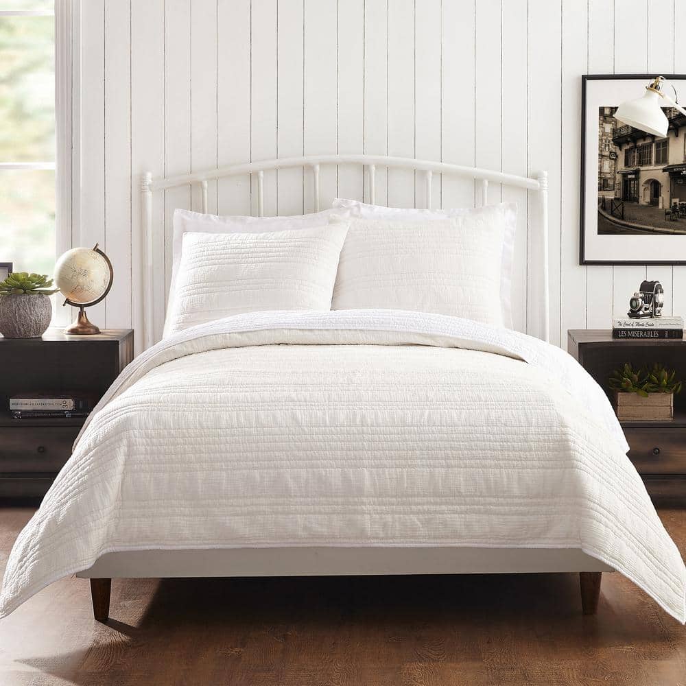 White Cotton Double Gauze Standard Sham Set