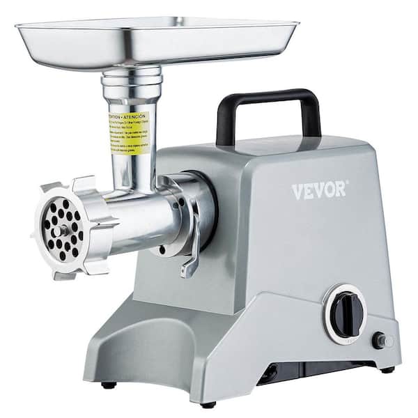 Electric Meat Grinder, 5 Lb/Min Capacity, 575W（800W MAX) Industrial Meat Mincer with Blade in Silver