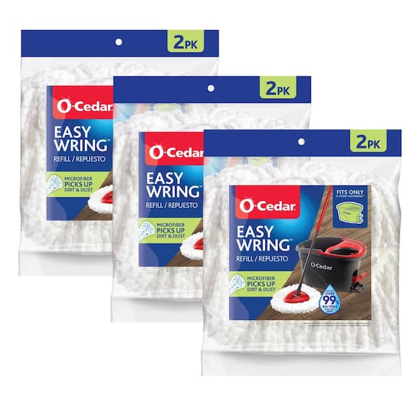 EasyWring Spin Mop Microfiber Mop Head Refill (6-Pack)