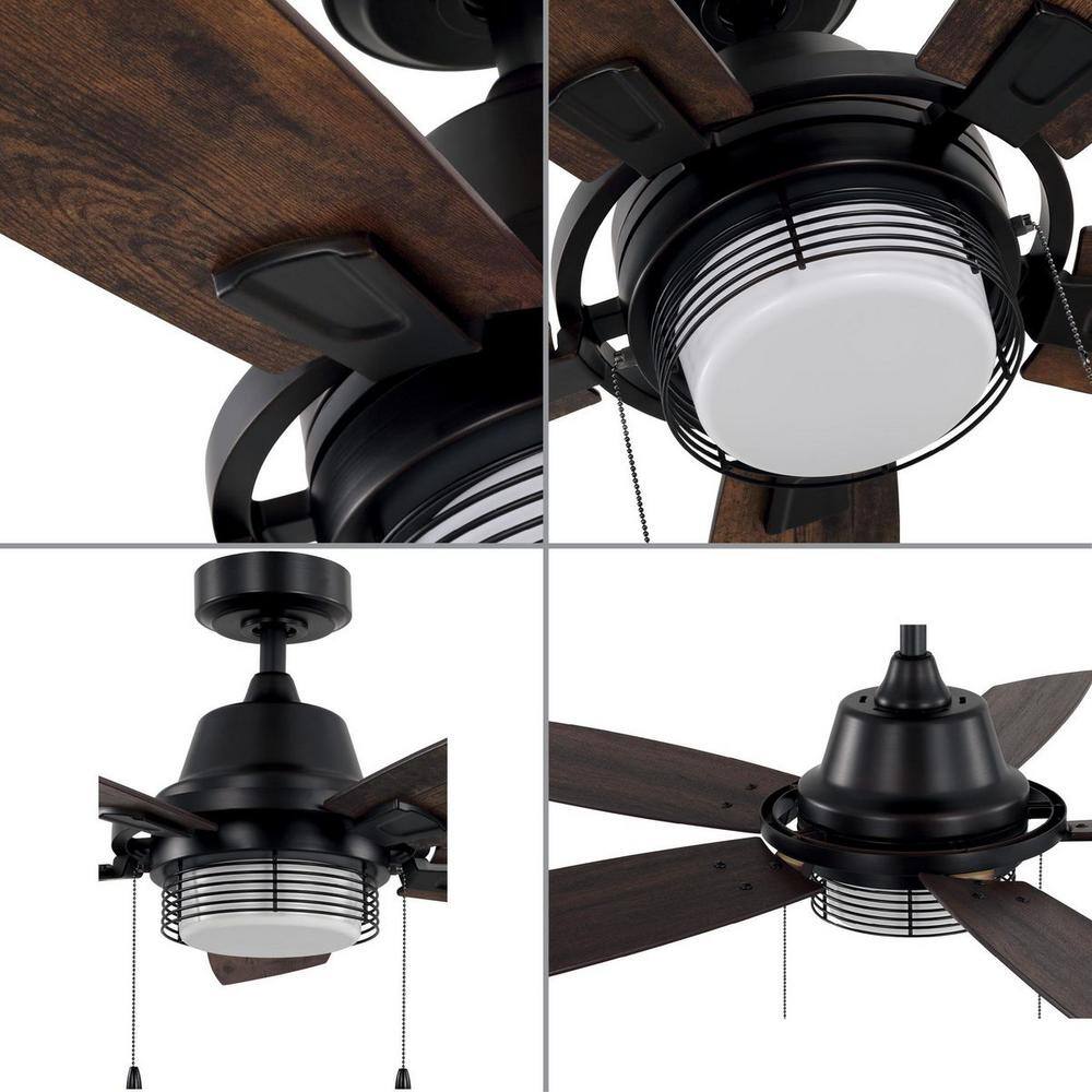Freestone 52'' Antique Bronze Ceiling Fan with Light Kit