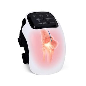 Rechargeable Cordless Knee Massager with LED Screen, Infrared Heat for Knee Joint Pain Injury, Swelling, and Stiffness