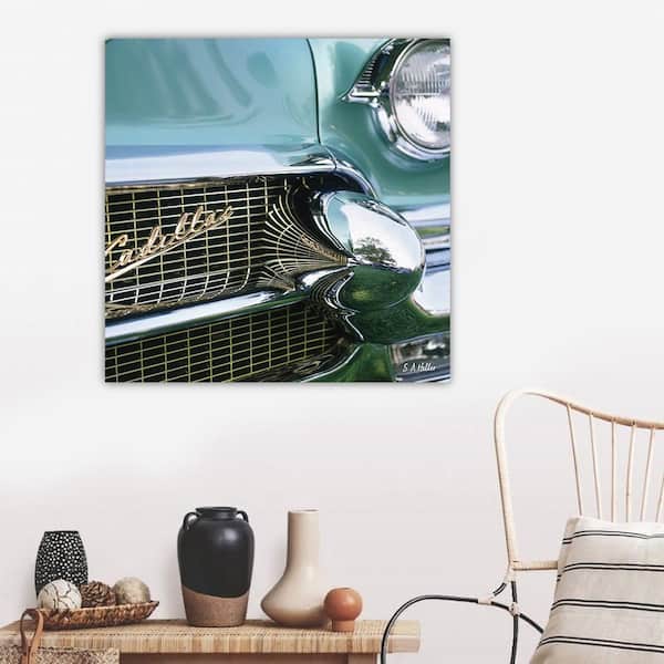 VENICE BEACH Collections Classic Cadillac by Steven a Heller 1-Piece Unframed Canvas Drawing Print 30 in. x 30 in.