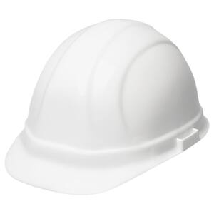 Omega II 6 Point Suspension Nylon Mega Ratchet Cap Hard Hat in White